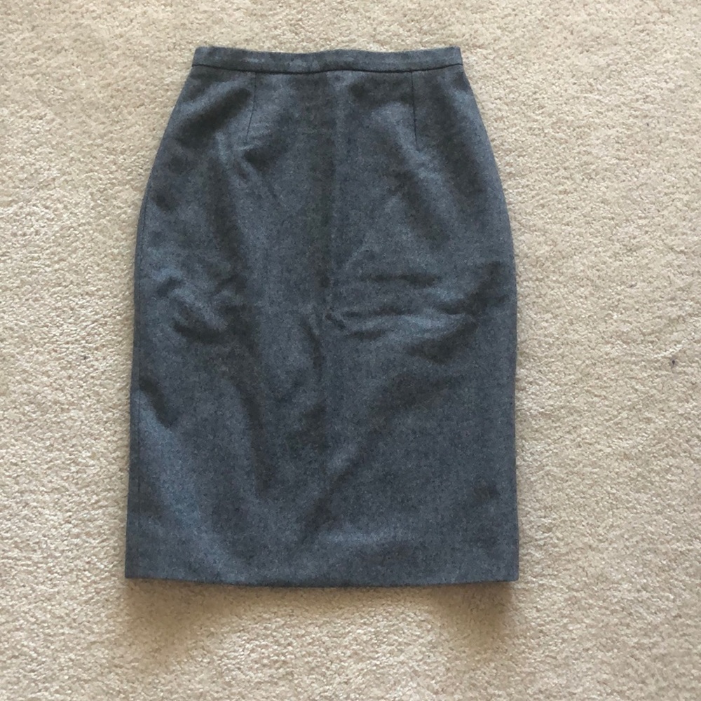 Celine gray wool pencil skirt